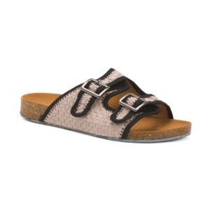 Bernie mev nude sunset footbed sandals